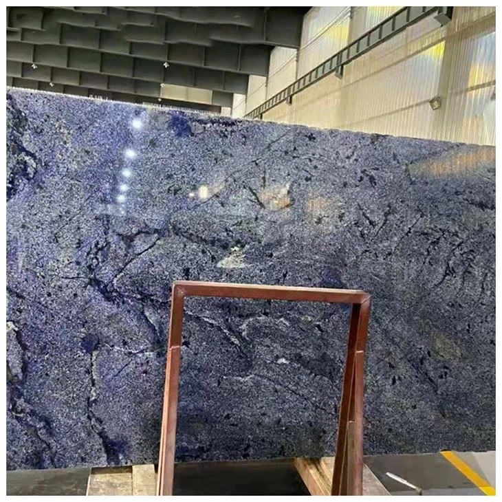 Azul Bahia Granite Slab For Kitchen Countertops