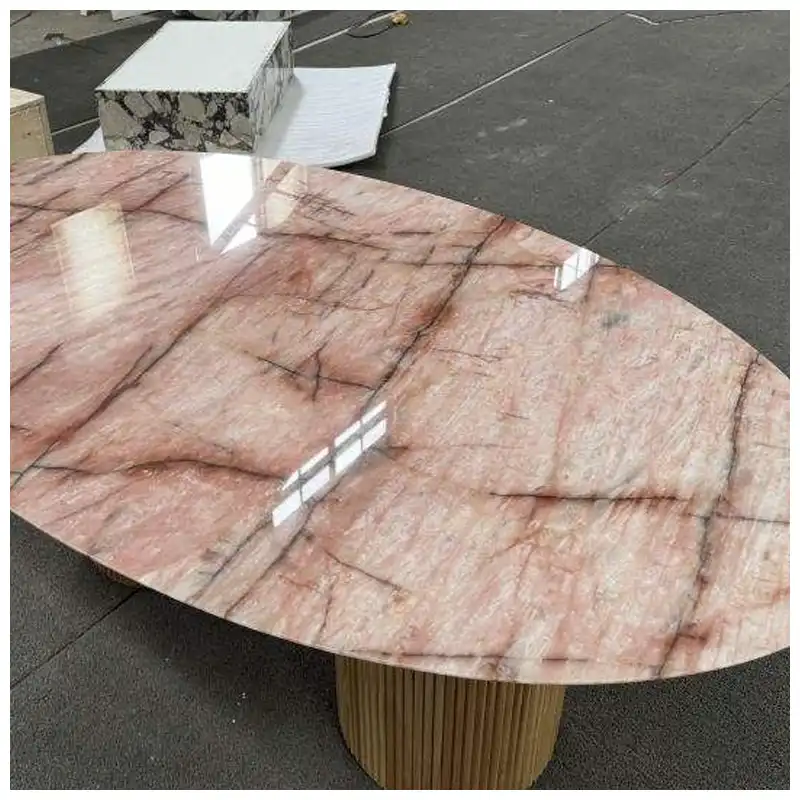 Cristallo Cosmopolitan Quartzite Oval Tables