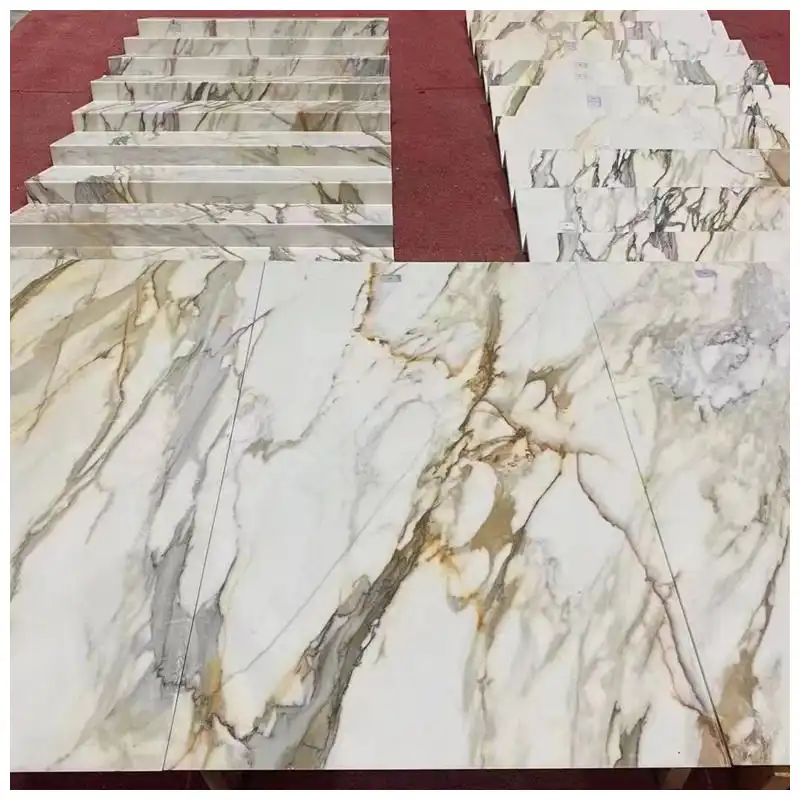 Μαρμάρινη σκάλα Calacatta Gold
