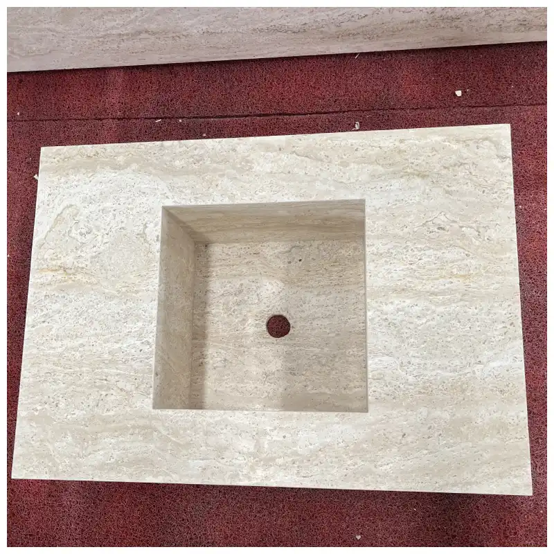 Ενσωματωμένοι νεροχύτες Ivory Travertine