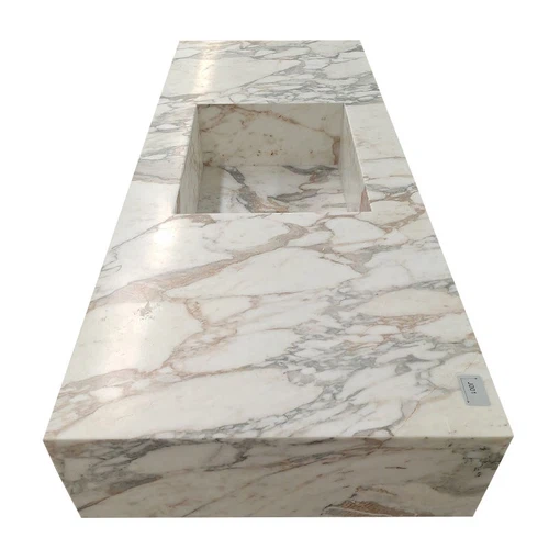 Calacatta Oro Gold Marble Integrated Vanity Basins Calacatta Oro Gold Marble Integrated Vanity Basins