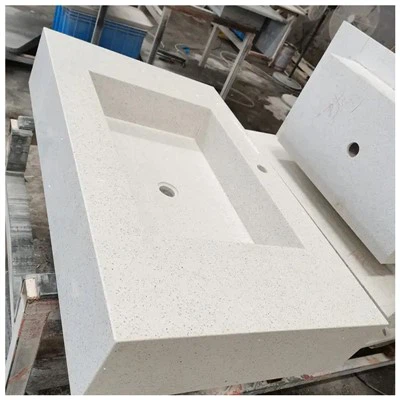 Χαλαζία Vanity Top με ενσωματωμένο νεροχύτη